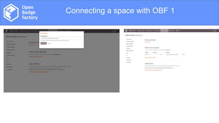 Overview
Connecting a space with OBF 1
 