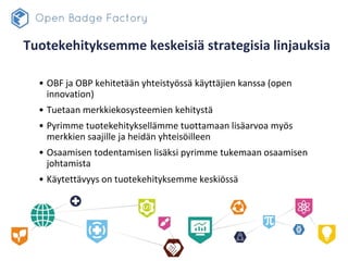 OBF Akatemia - OBF ja OBP kehitysstrategia ja uudet ominaisuudet