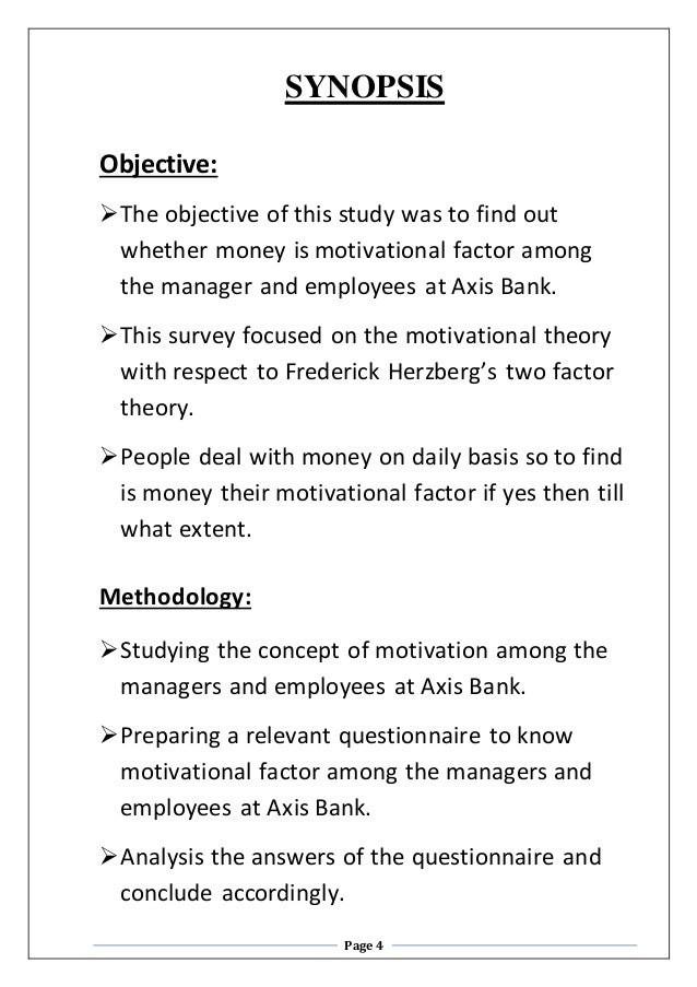 Report writing on motivational factors like money