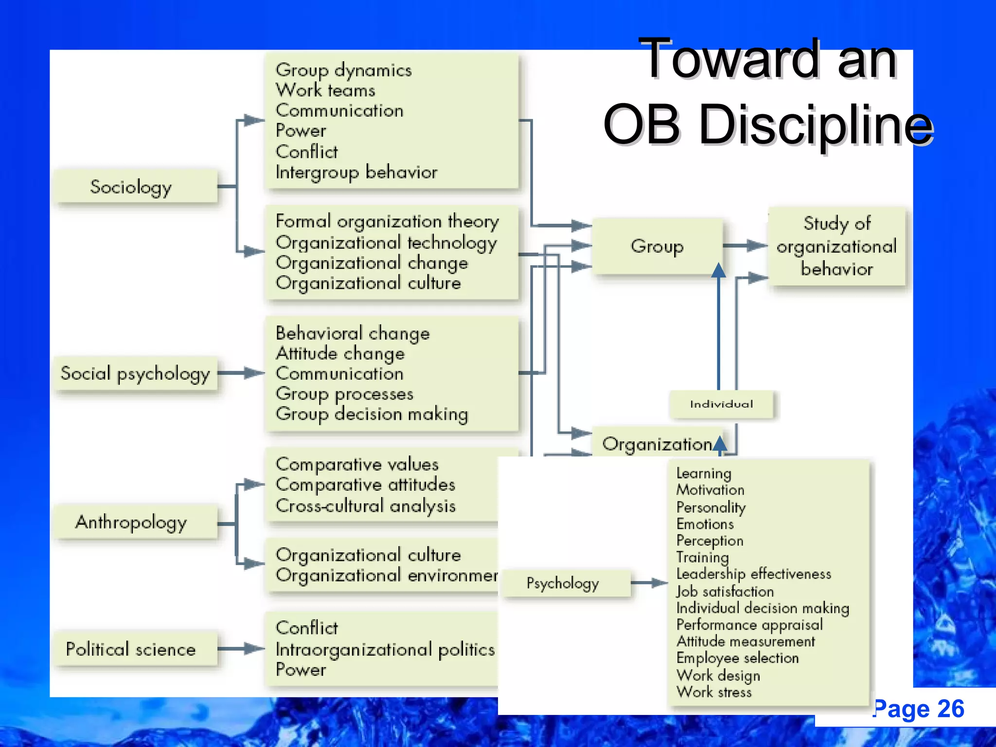 Toward an OB Discipline 