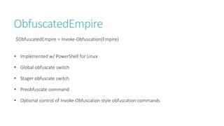 Obfuscating The Empire | PPTX