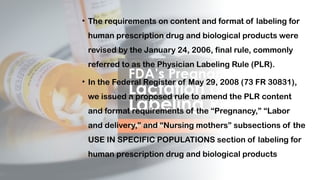 Pllr Physician Labeling Rule (PLLR): Updated Drug Labeling for Pregnancy and ...