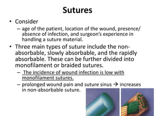 Abdominal Incisions and sutures 