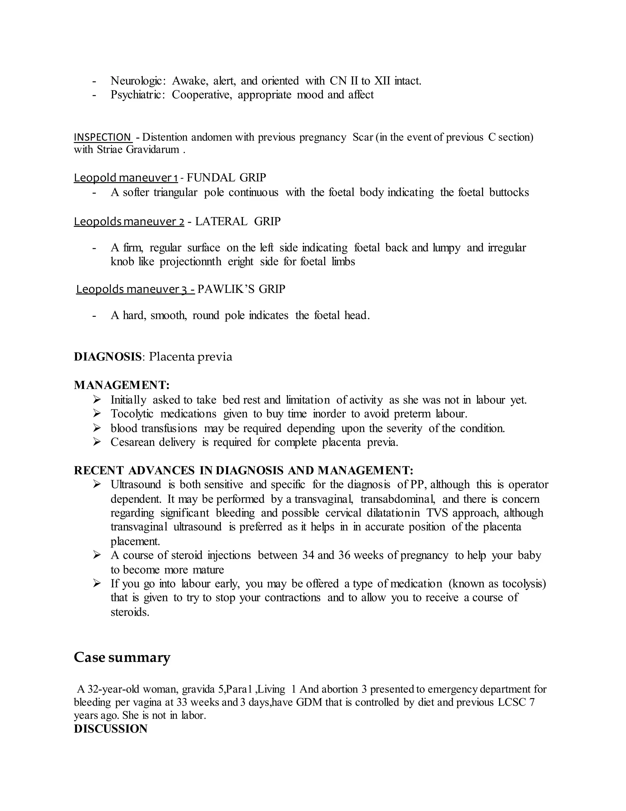 Obg case review | DOCX