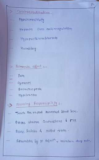 OBG DRUGS Notes. in pdf | PDF