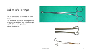 Obstetrics and gynaecology intruments used | PDF