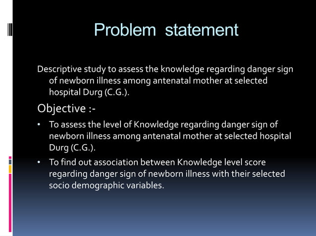 Obg Research Problem Statement.pdf OBG Research | Obstetrical Gynecology | Problem statements | PPTX ...