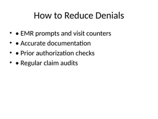Check Denials OBGYN Claims Denials causes and fixes.pptx