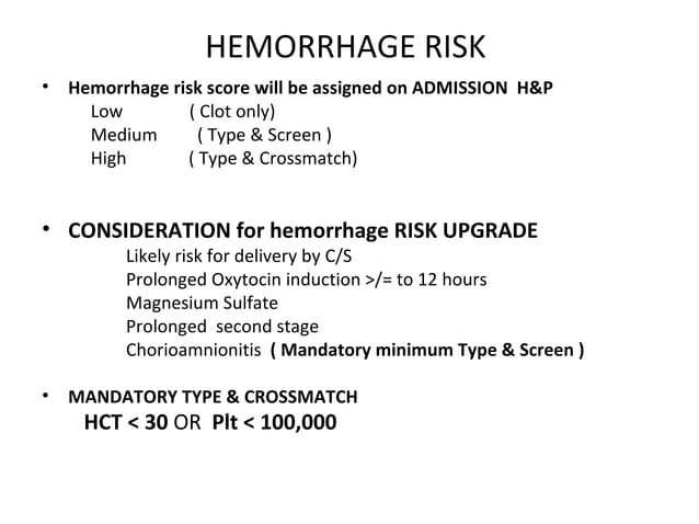 Ob hemorrhage | PPT