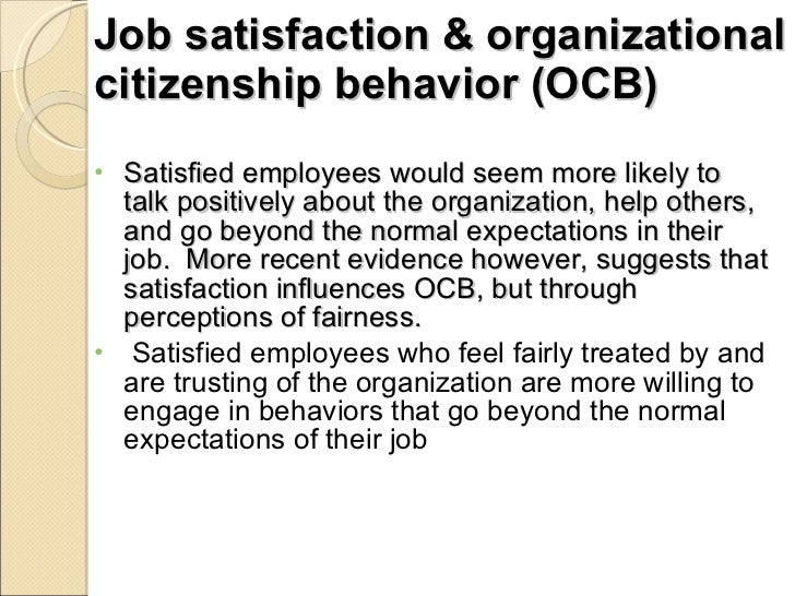 Organizational behavior robbins attitudes and job satisfaction