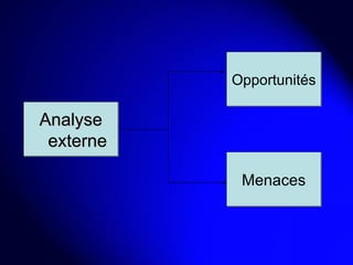 Analyse externe Opportunités Menaces 