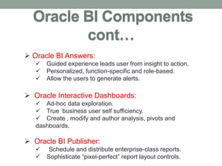 Obiee Introductionbuildingreports Ppt Obiee Introductionbuildingreports Ppt