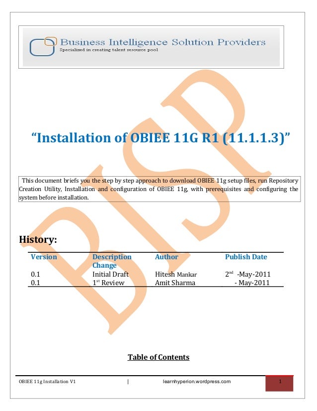 installer obiee 11g patch mobile