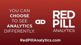 www.RedPillAnalytics.com info@RedPillAnalytics.com @RedPillA © 2014 RED PILL Analytics
OBIEE 12c and the Leap Forward
in L...