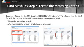 Empowering Business Users: OBIEE 12c Visual Analyzer and Data Mashup