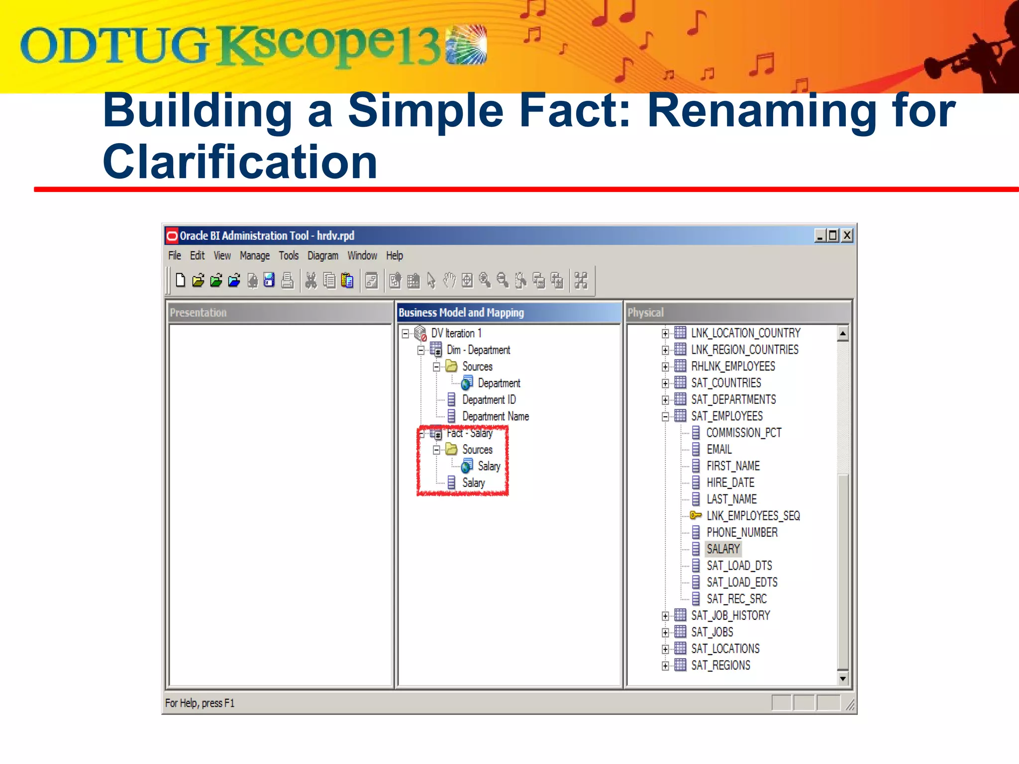 Building a Simple Fact: Renaming for
Clarification
 