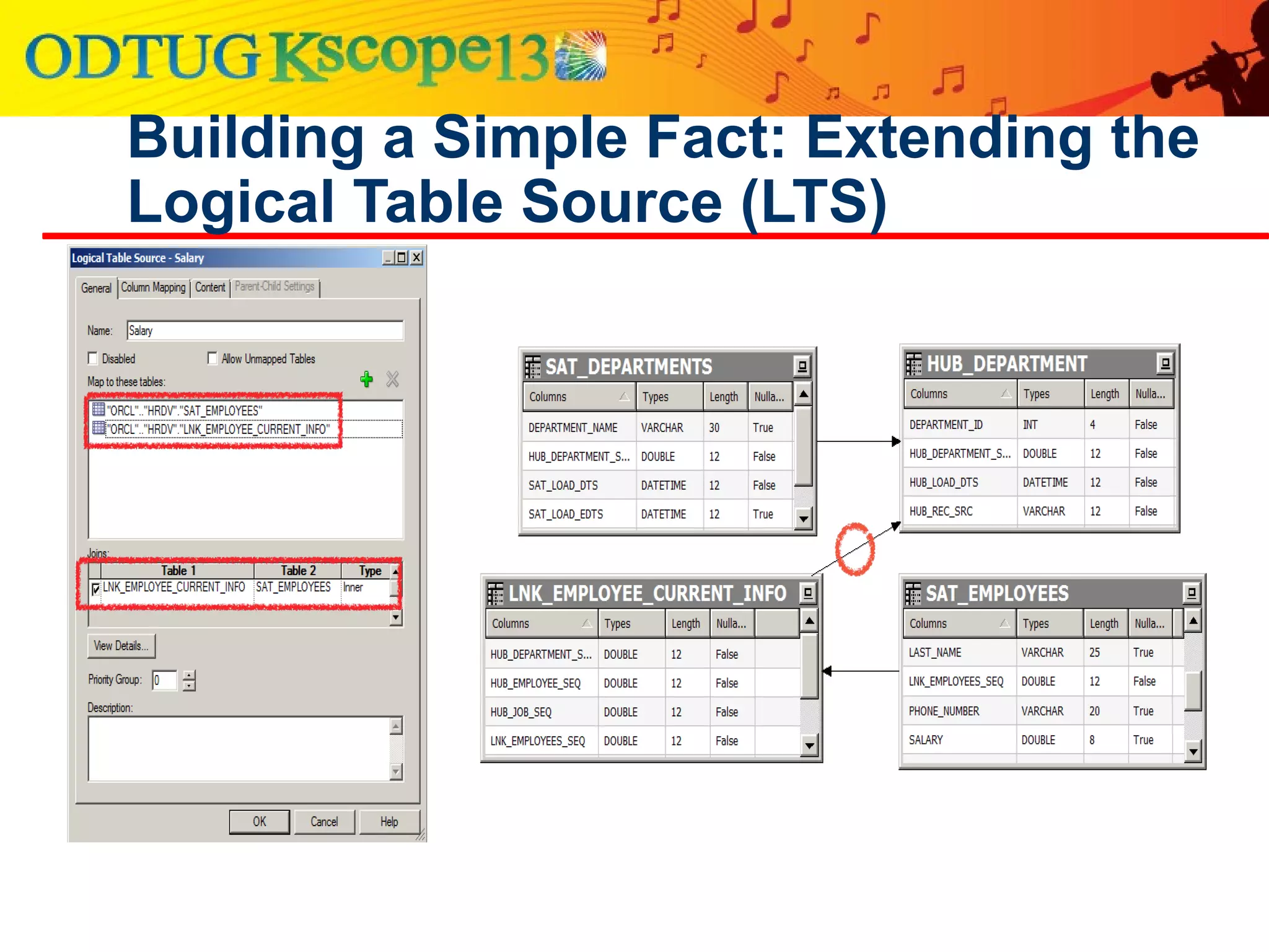 Building a Simple Fact: Extending the
Logical Table Source (LTS)
 