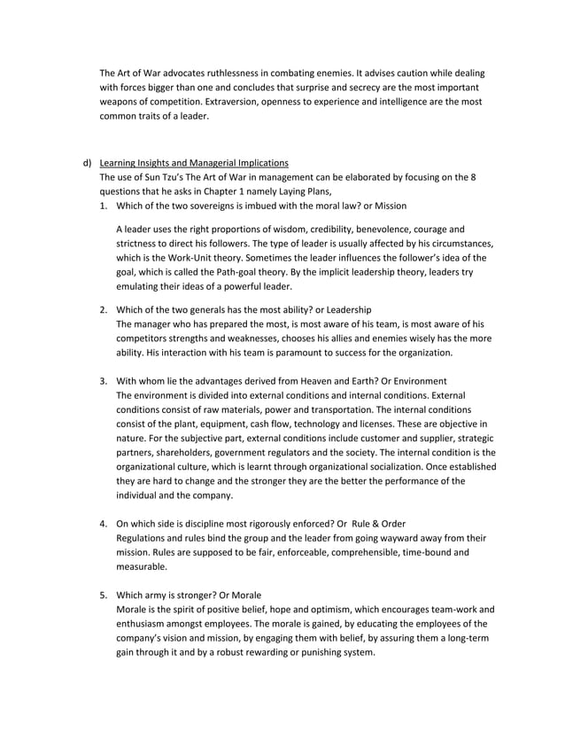 The Art of War Summary