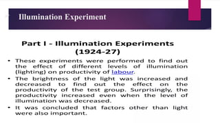  Illumination Experiment
 
