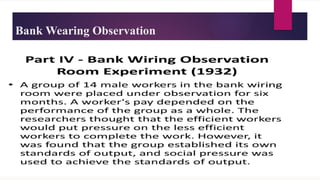 Bank Wearing Observation
 