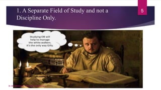 1. A Separate Field of Study and not a
Discipline Only.
5
Dr. M. Jothilakshmi, VVVCollege, Virudhunagar
 