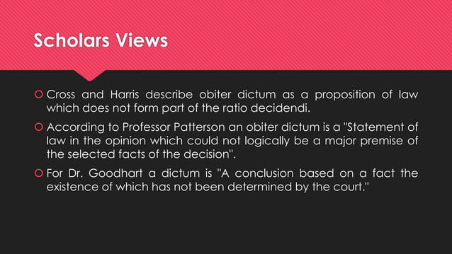 Obiter dicta | PDF | Law