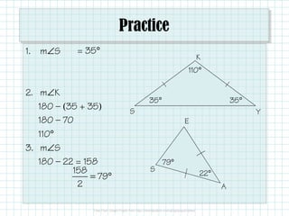 Obj. 16 Isosceles and Equilateral Triangles | PDF