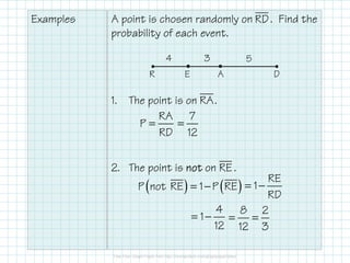 Probability Geometry Examples Obj. 48 Geometric Probability | PDF