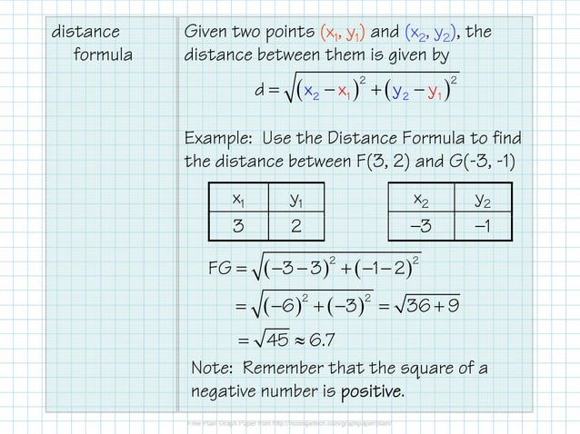 Obj. 5 Midpoint and Distance Formulas | PPT