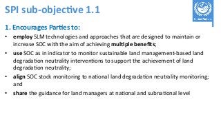 Refined guidance for implementation of land degradation neutrality, under objective 1 (ICCD/COP(14)/CST/2)