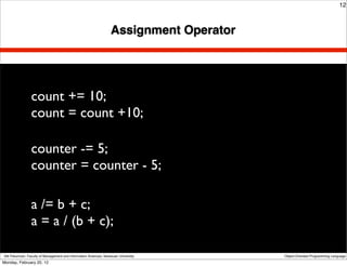 OOP Chapter 4: Data Type and Expressions | PDF