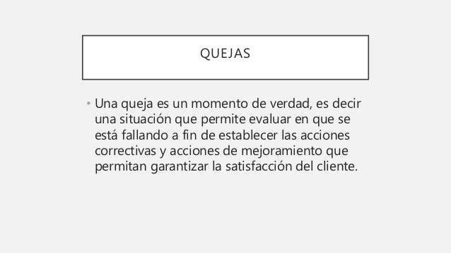 Objeciones, quejas y reclamaciones