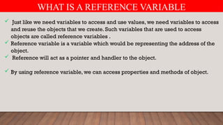 What is an object and class in java .pptx