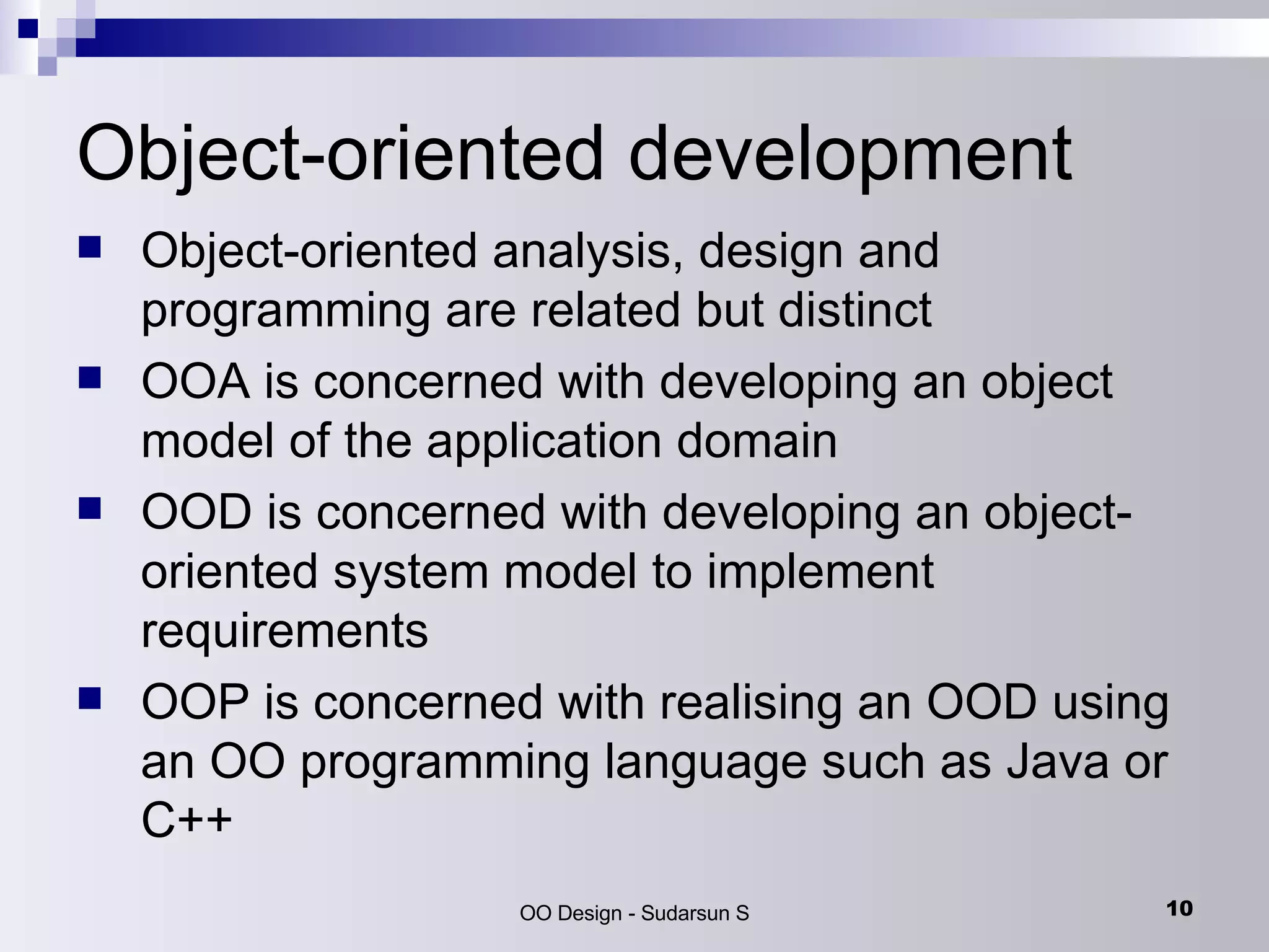 Object Oriented Design | PPT