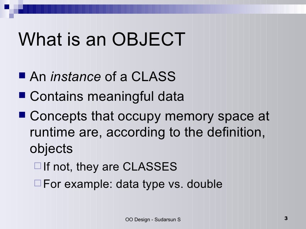 Object Oriented Design