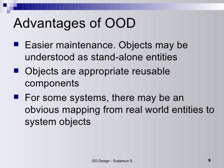 Advantages And Disadvantages Of Object Oriented Design In Software Engineering