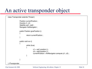 An active transponder object 