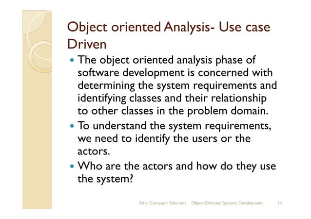 Object oriented-systems-development-life-cycle ppt | PDF | Operating ...