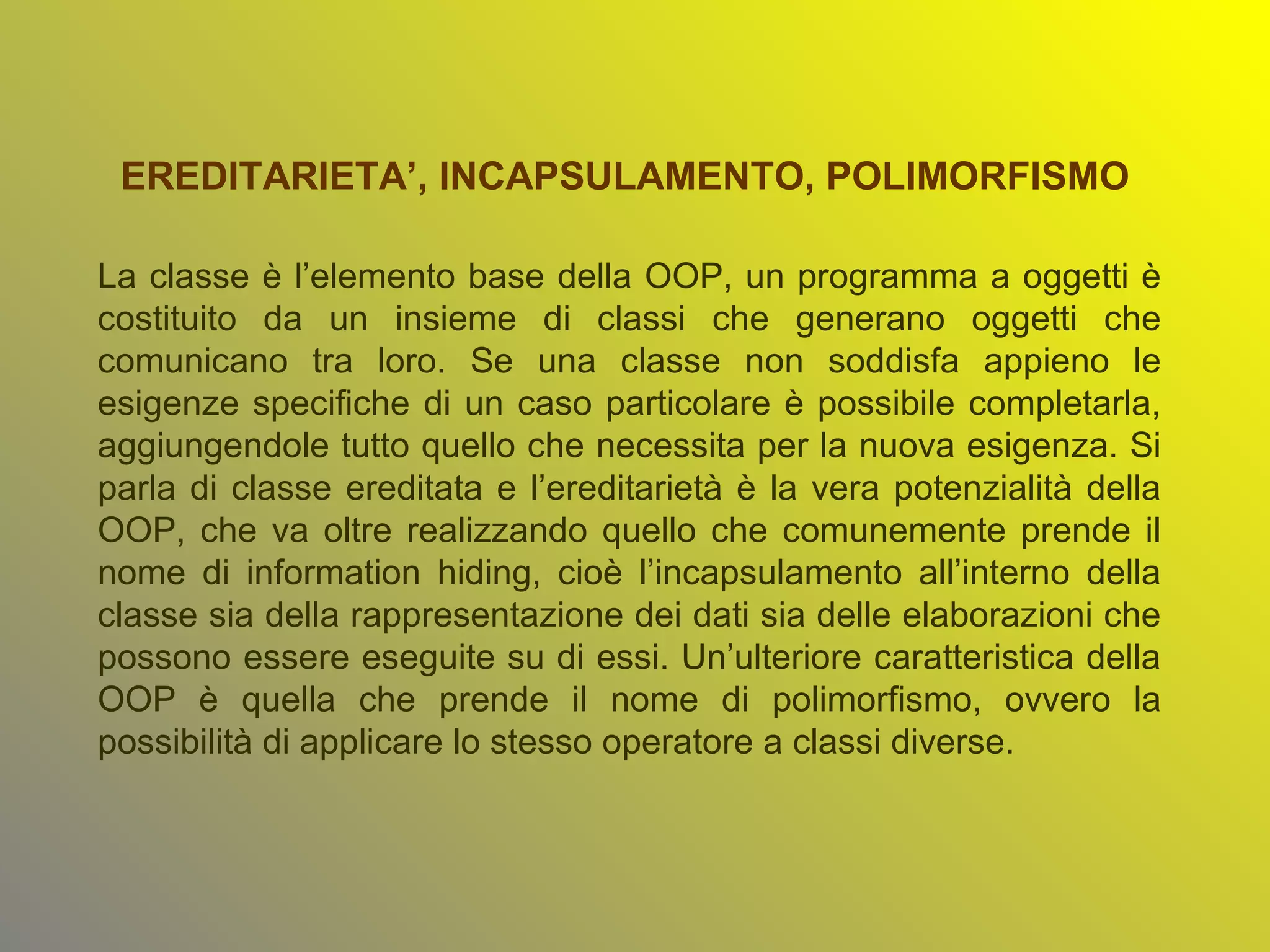 Object oriented programming | PPT