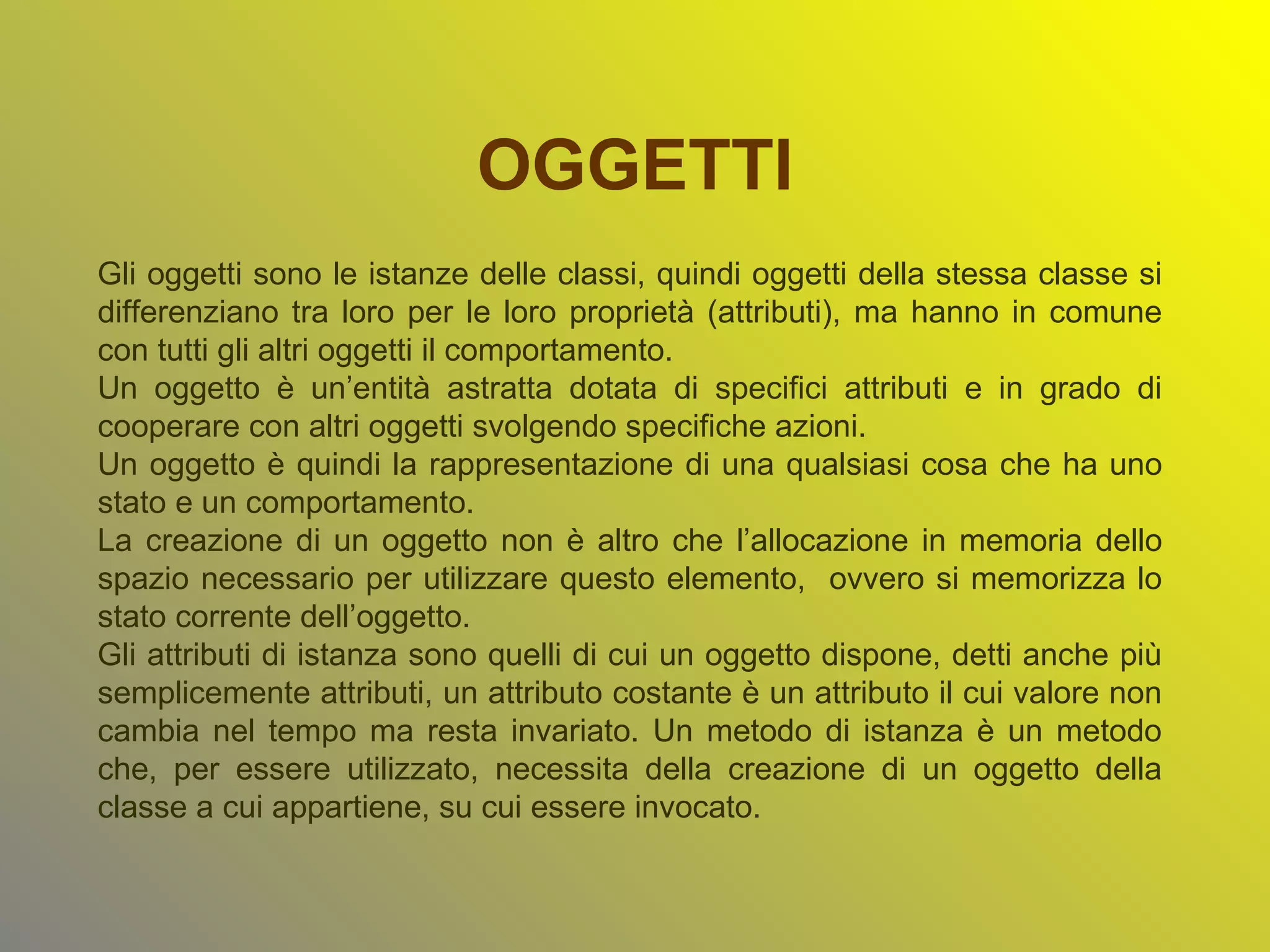 Object oriented programming | PPT