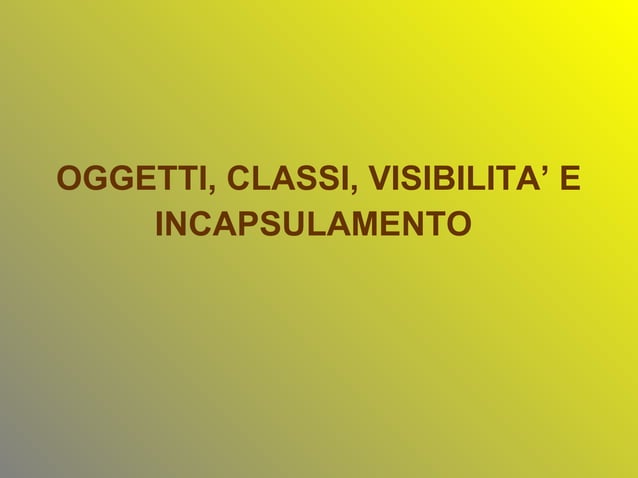 Object oriented programming | PPT