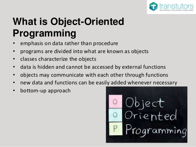 Object-Oriented Programming | Computer Science