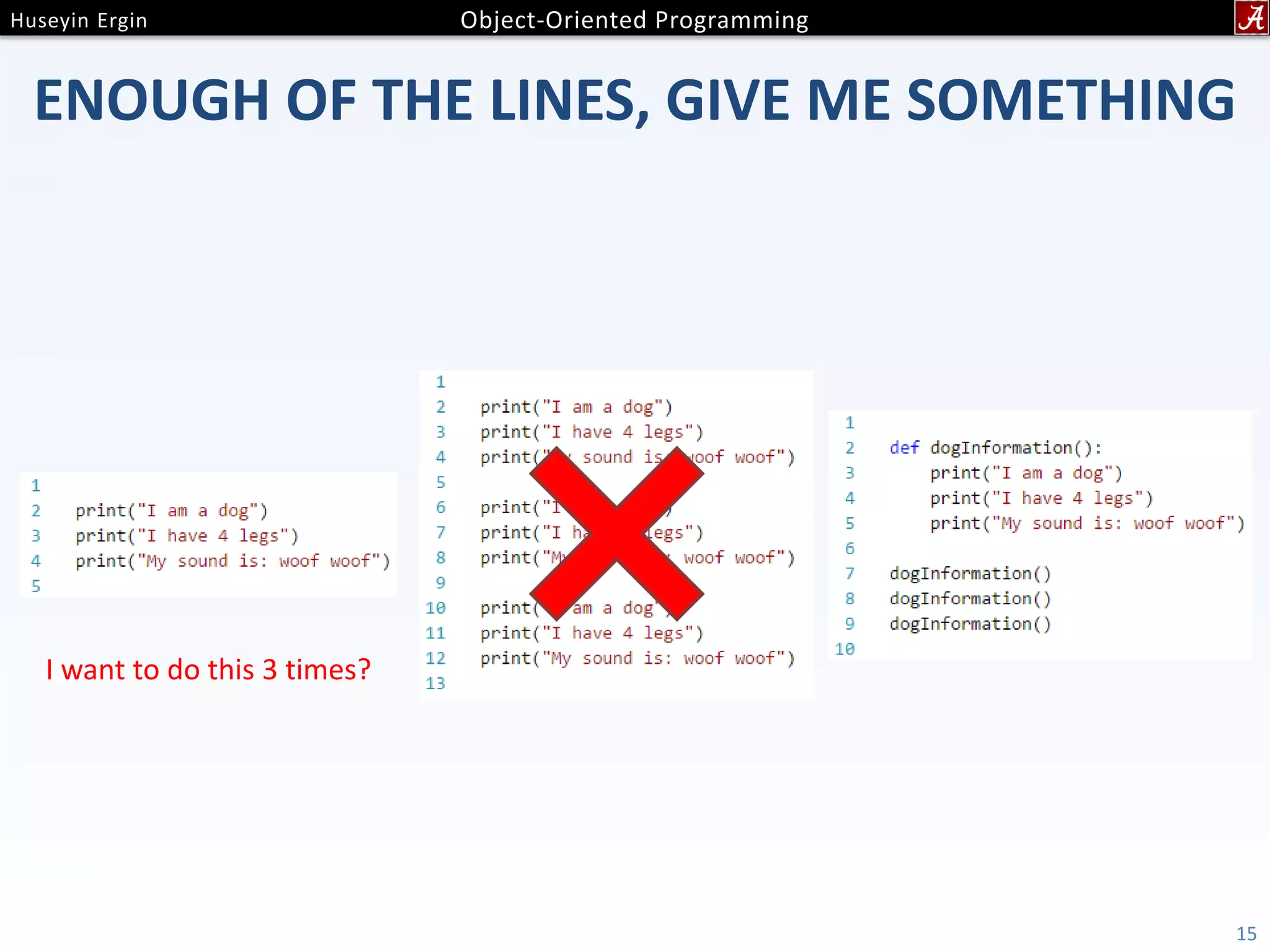 ENOUGH OF THE LINES, GIVE ME SOMETHING 15 I want to do this 3 times? 