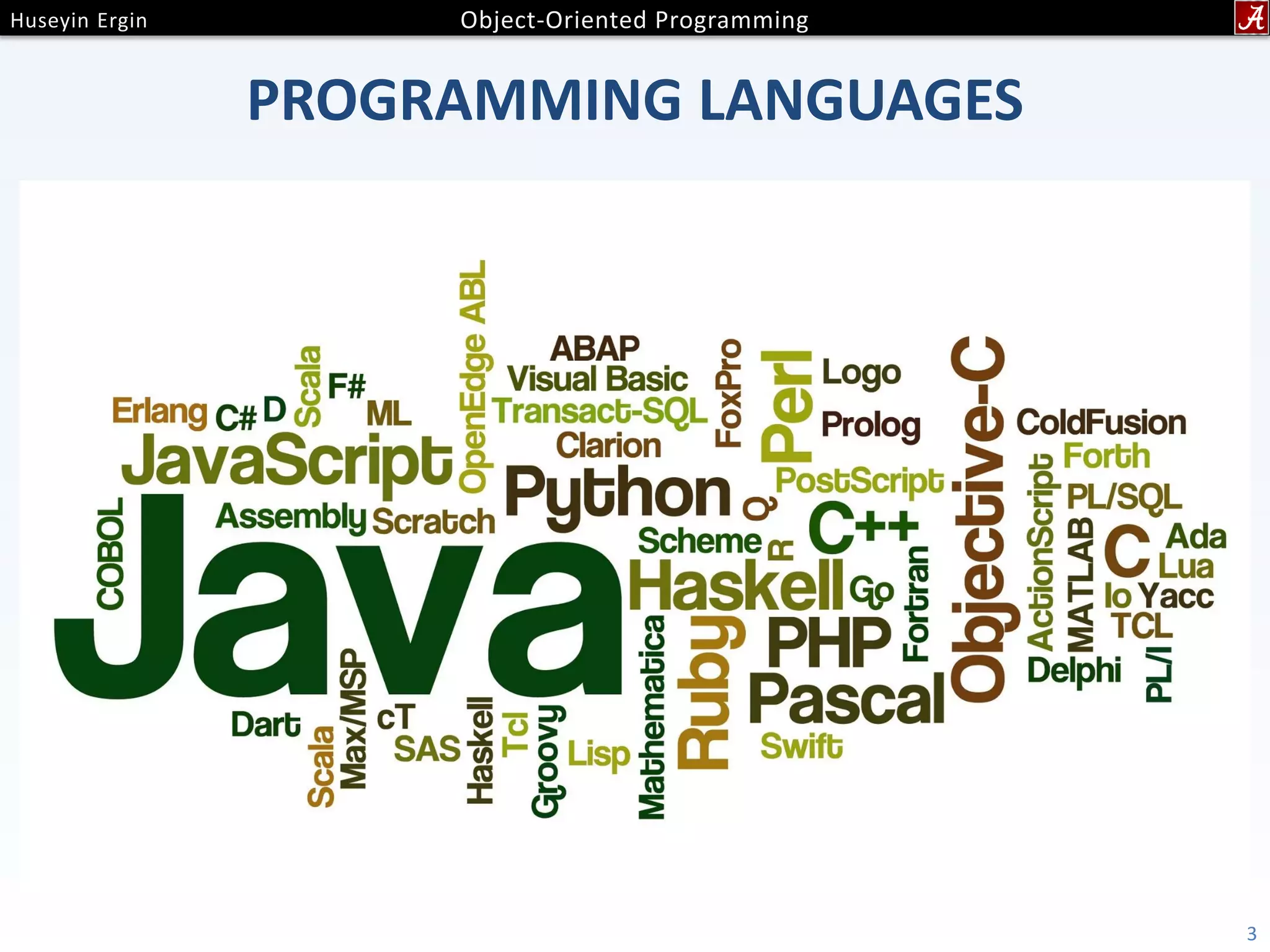 PROGRAMMING LANGUAGES 3 