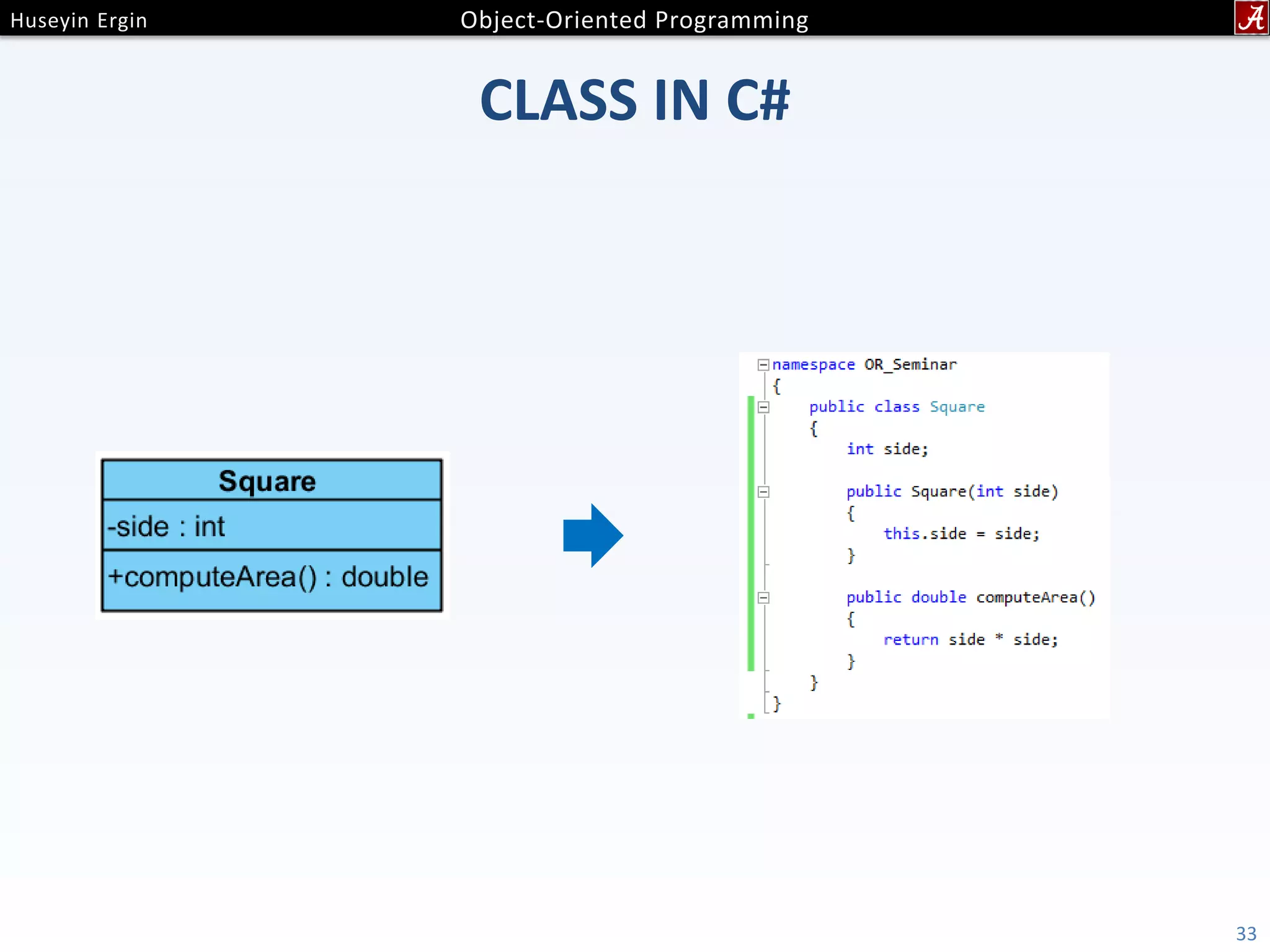 CLASS IN C# 33 