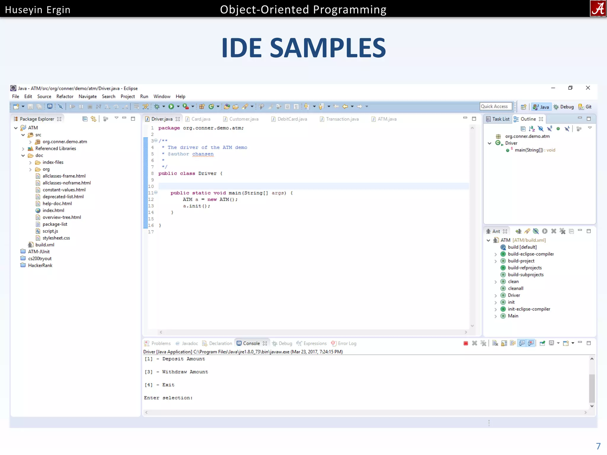 IDE SAMPLES 7 