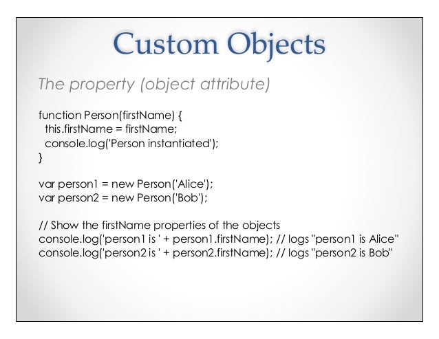 Object Oriented Programming in JavaScript
