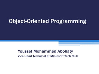 Object oriented programming With C# | PPT