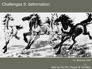 Challenges 5: deformation Xu, Beihong 1943 slide by Fei Fei, Fergus & Torralba  