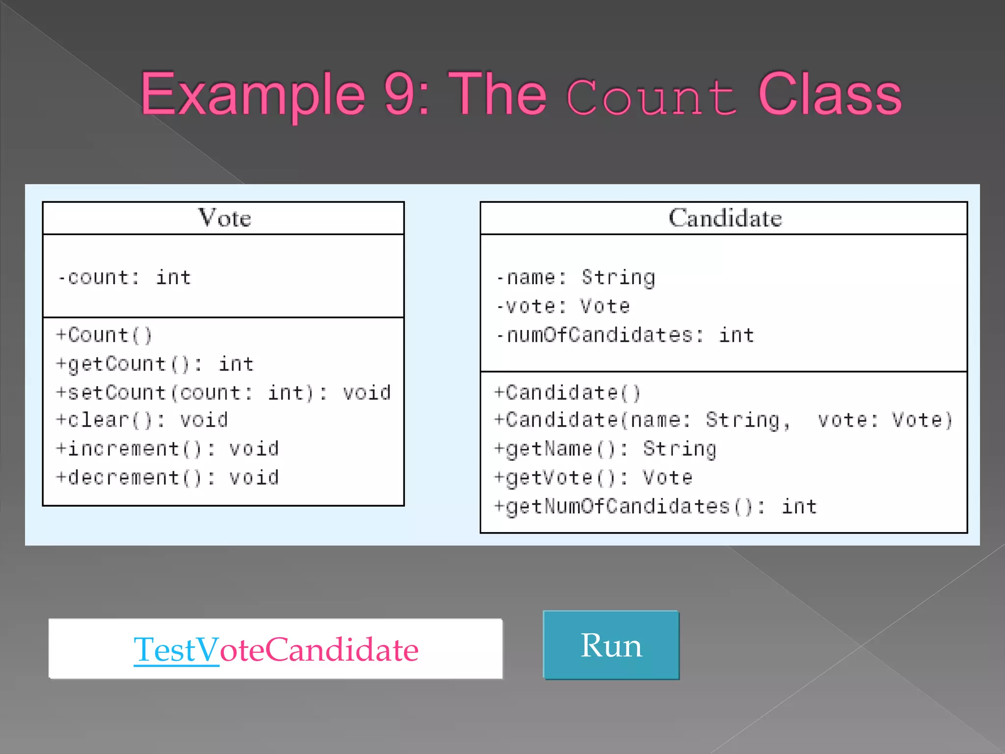 RunTestVoteCandidate
 